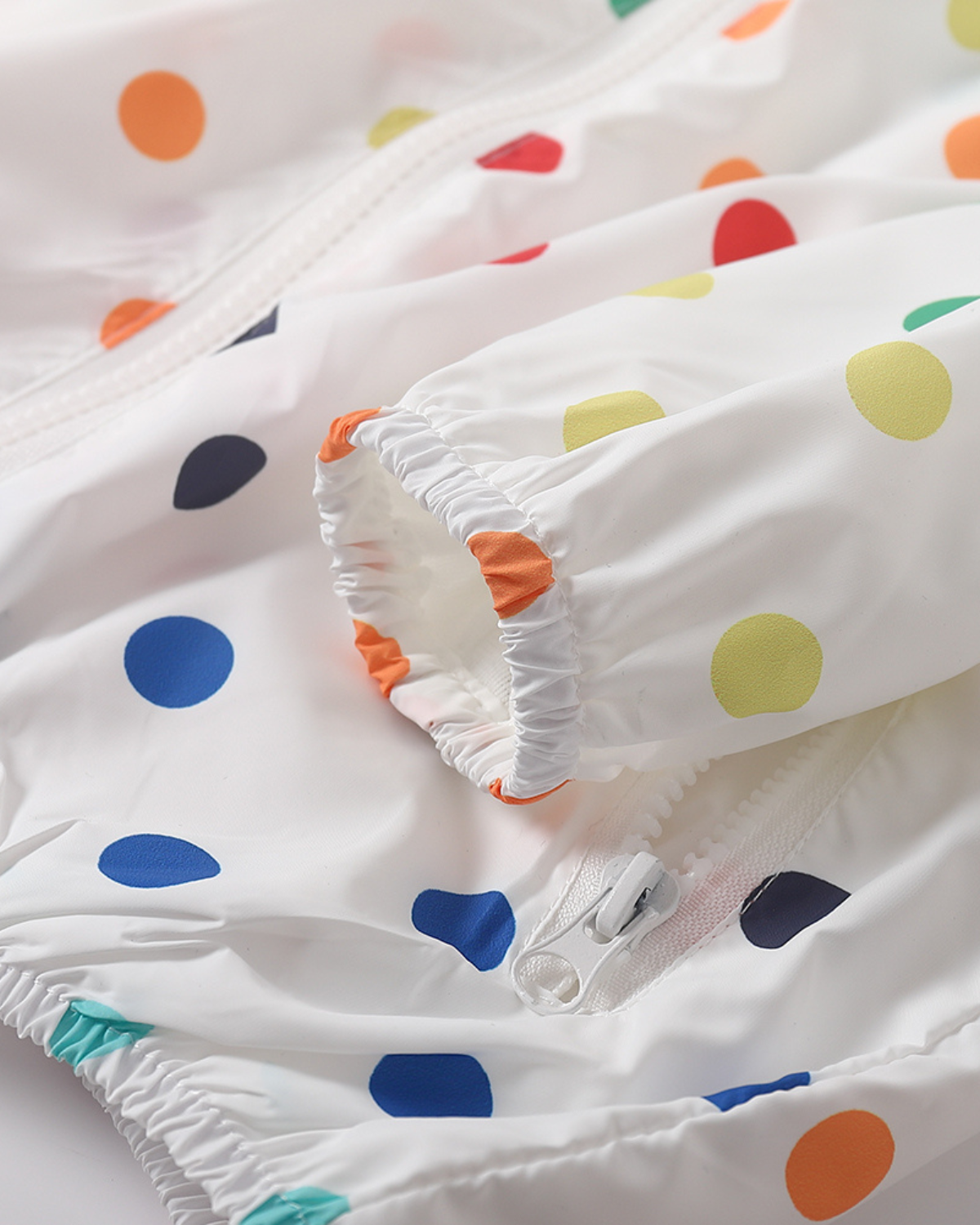 Lightweight Dot Print Jacket White
