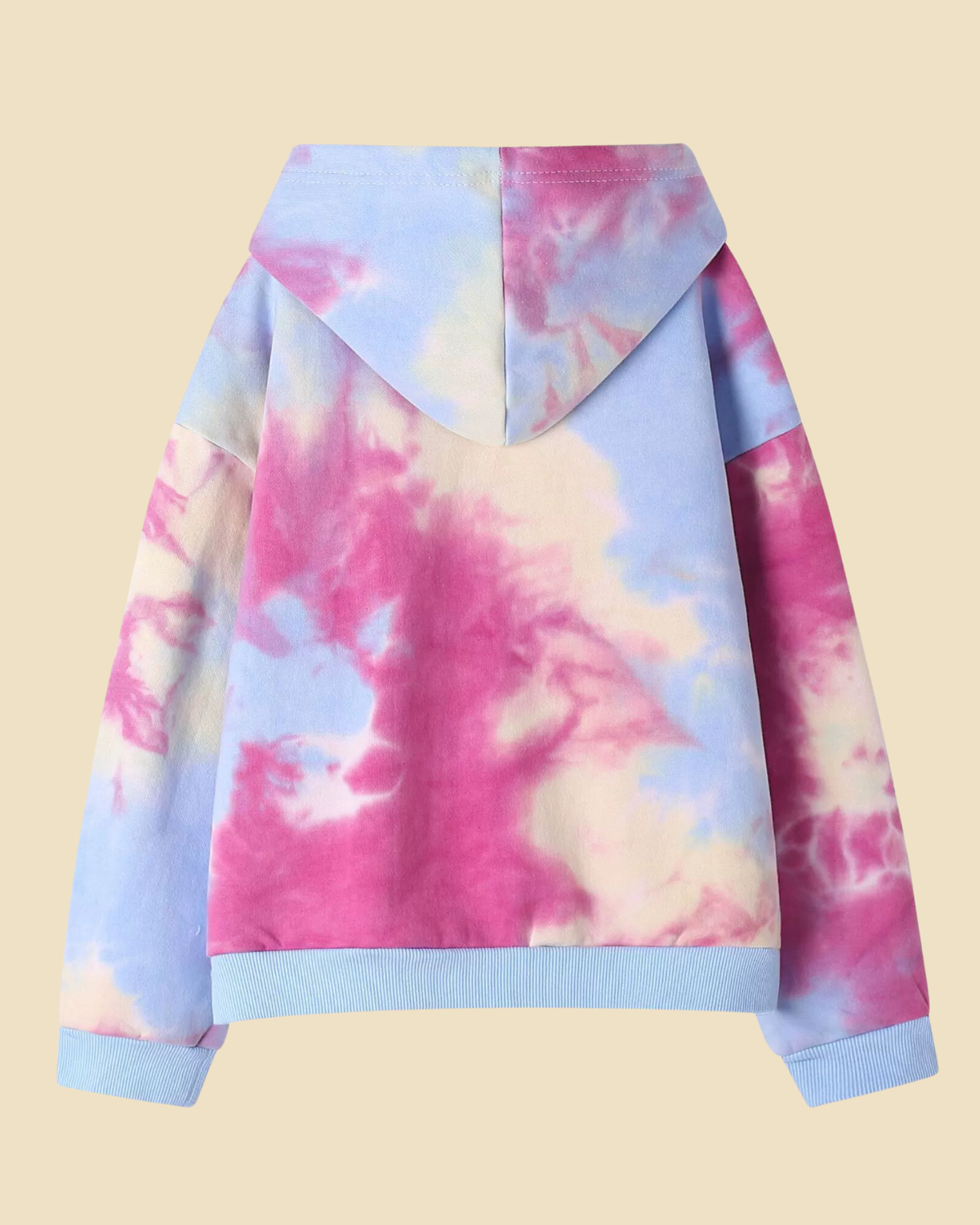 Tie-Dyed Print Hooded Sweatshirt