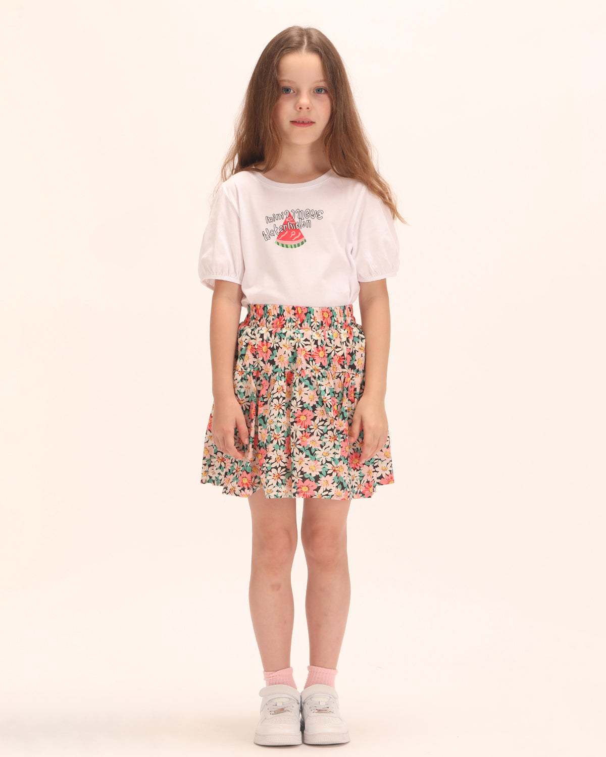 Girls Daisy Mini Skirt