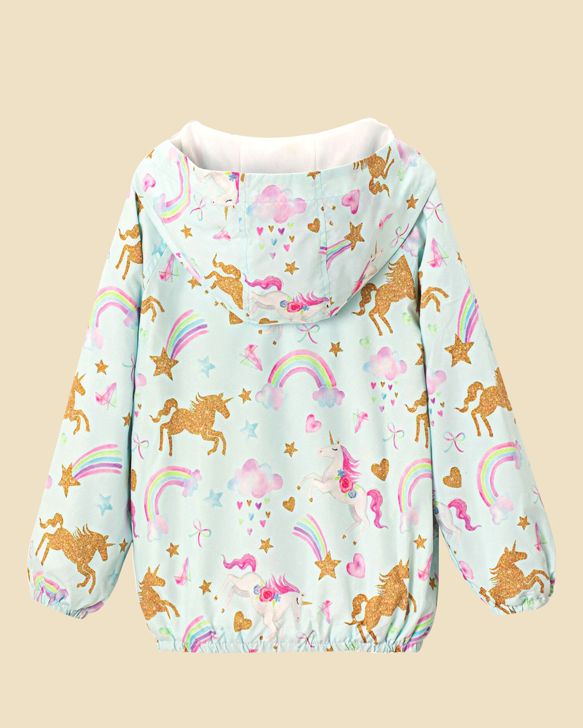 Lightweight Unicorn Print Jacket Blue