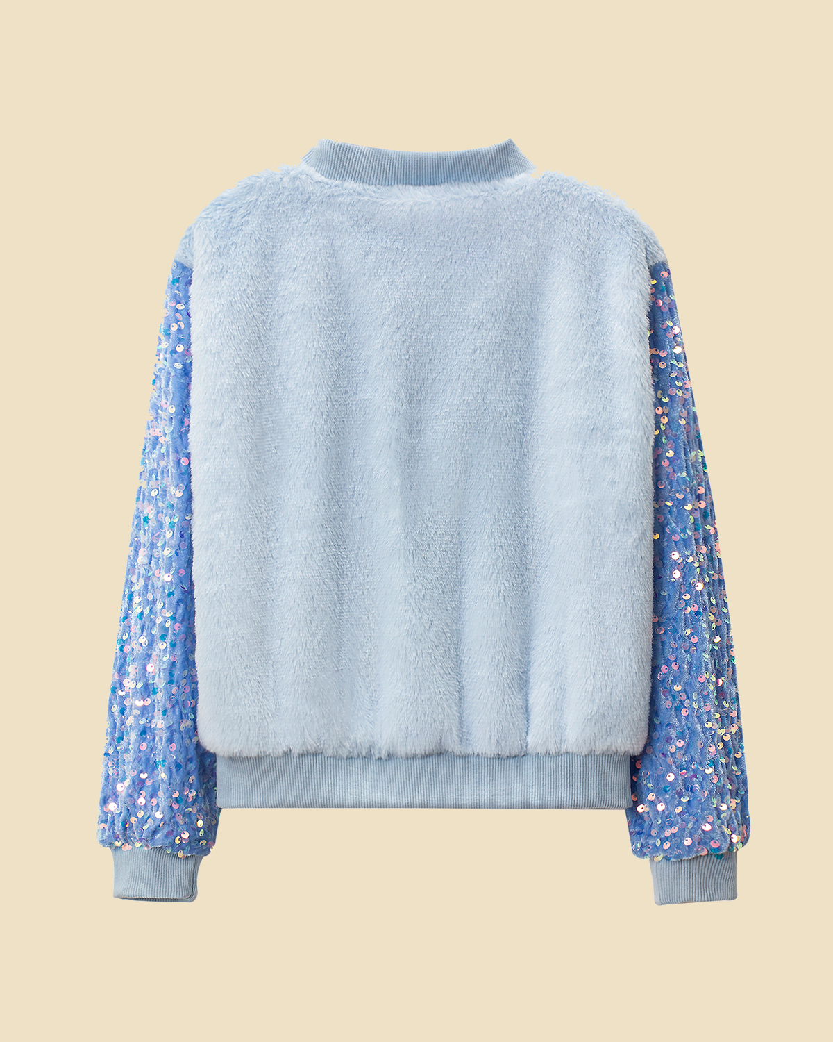 Unicorn Magic: Girls' Sequin Sleeves Fleece Jacket