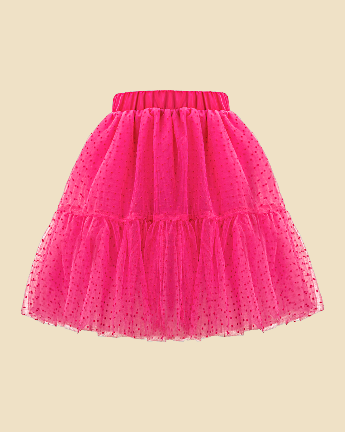 Polka Dot Princess: Girls' Puffy Tulle Skirt