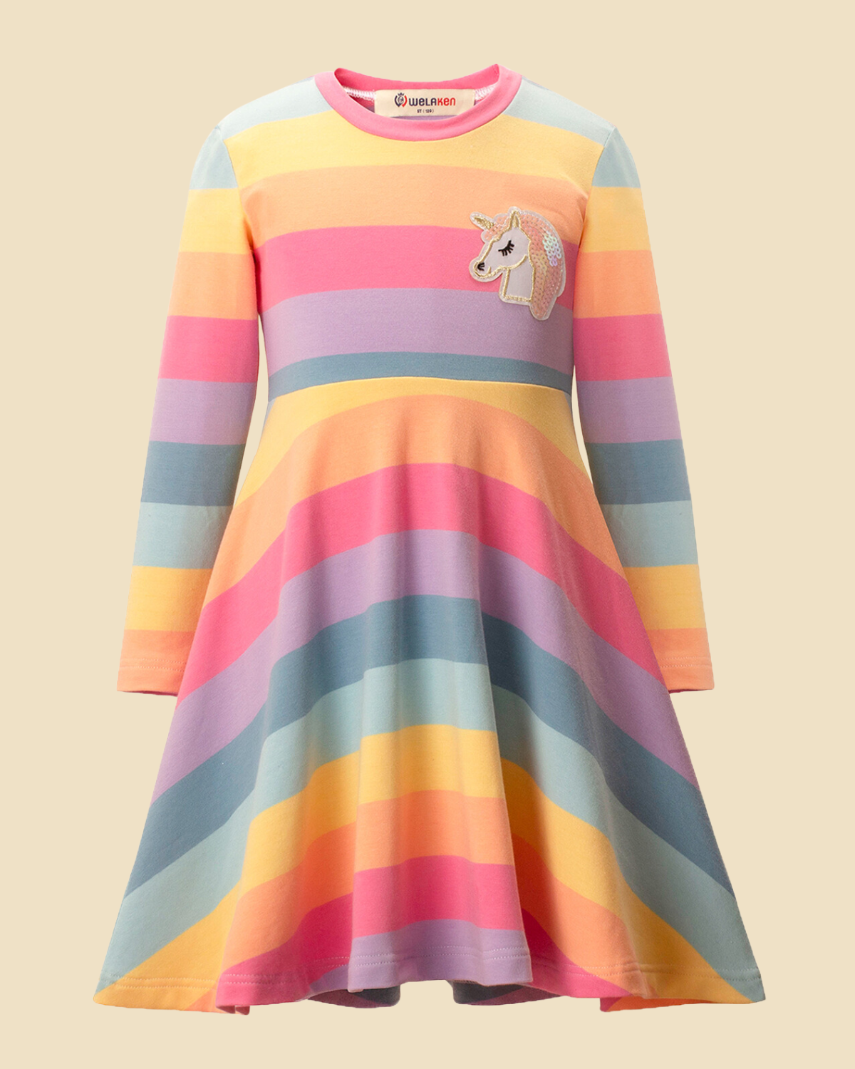 Unicorn Rainbow Striped Dress for Girls: A Magical Journey