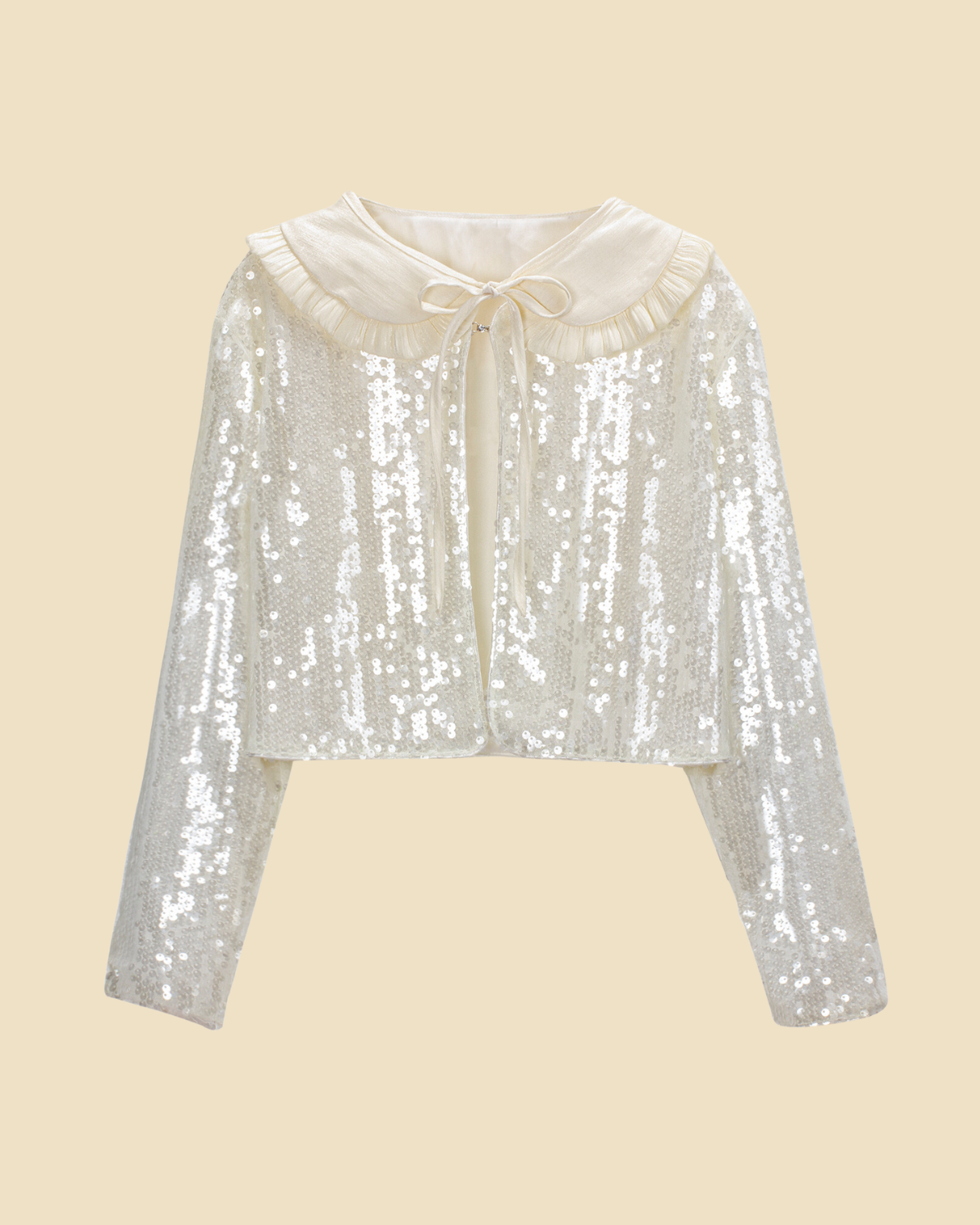 Shiny Shrug: GirlsSparkle Sequin Cardigan