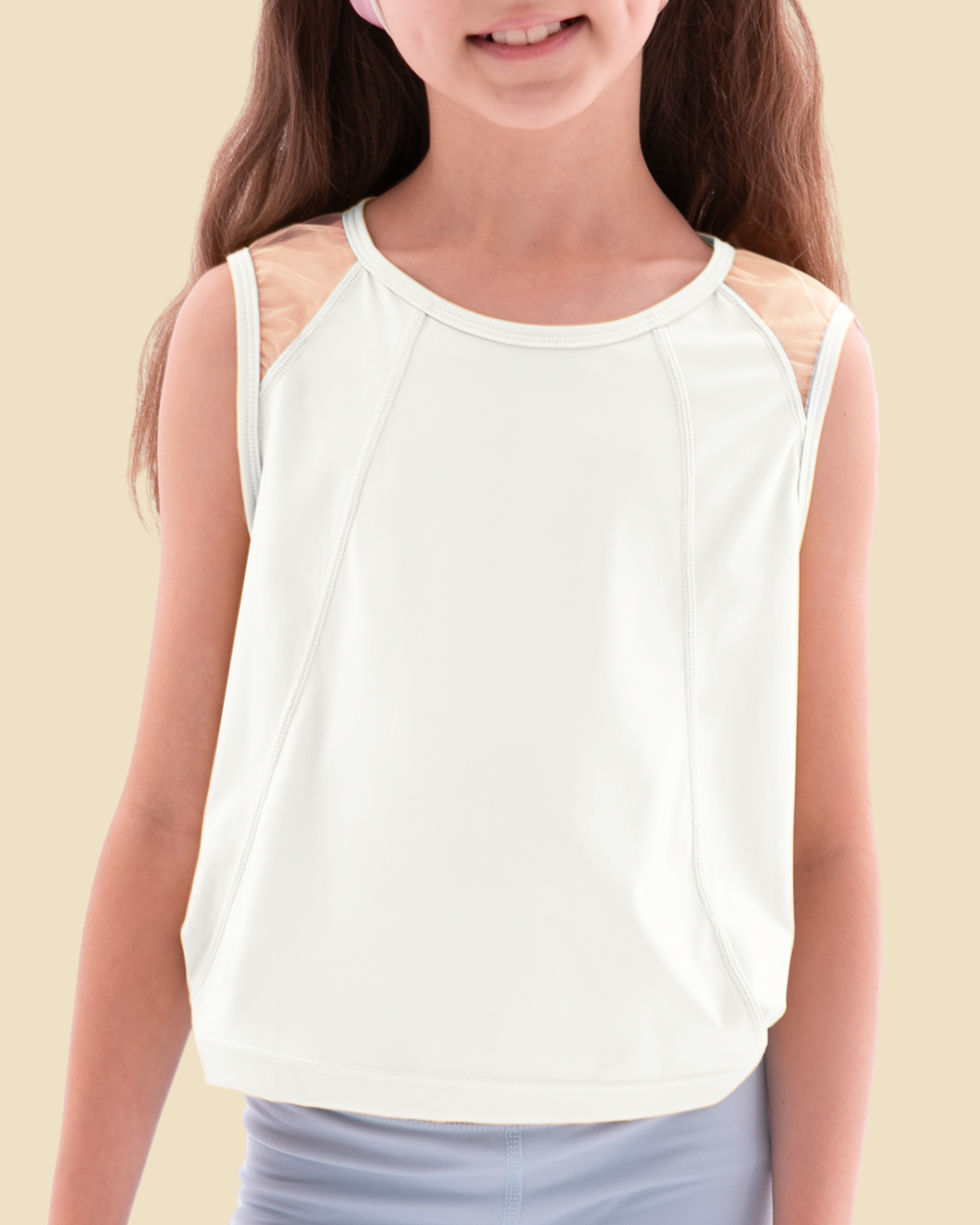 Active Mesh Back Tank Top