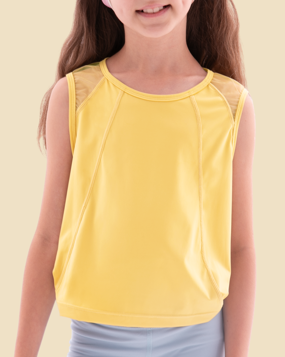 Active Mesh Back Tank Top