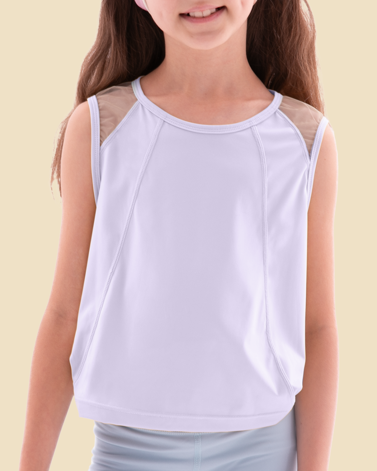Active Mesh Back Tank Top