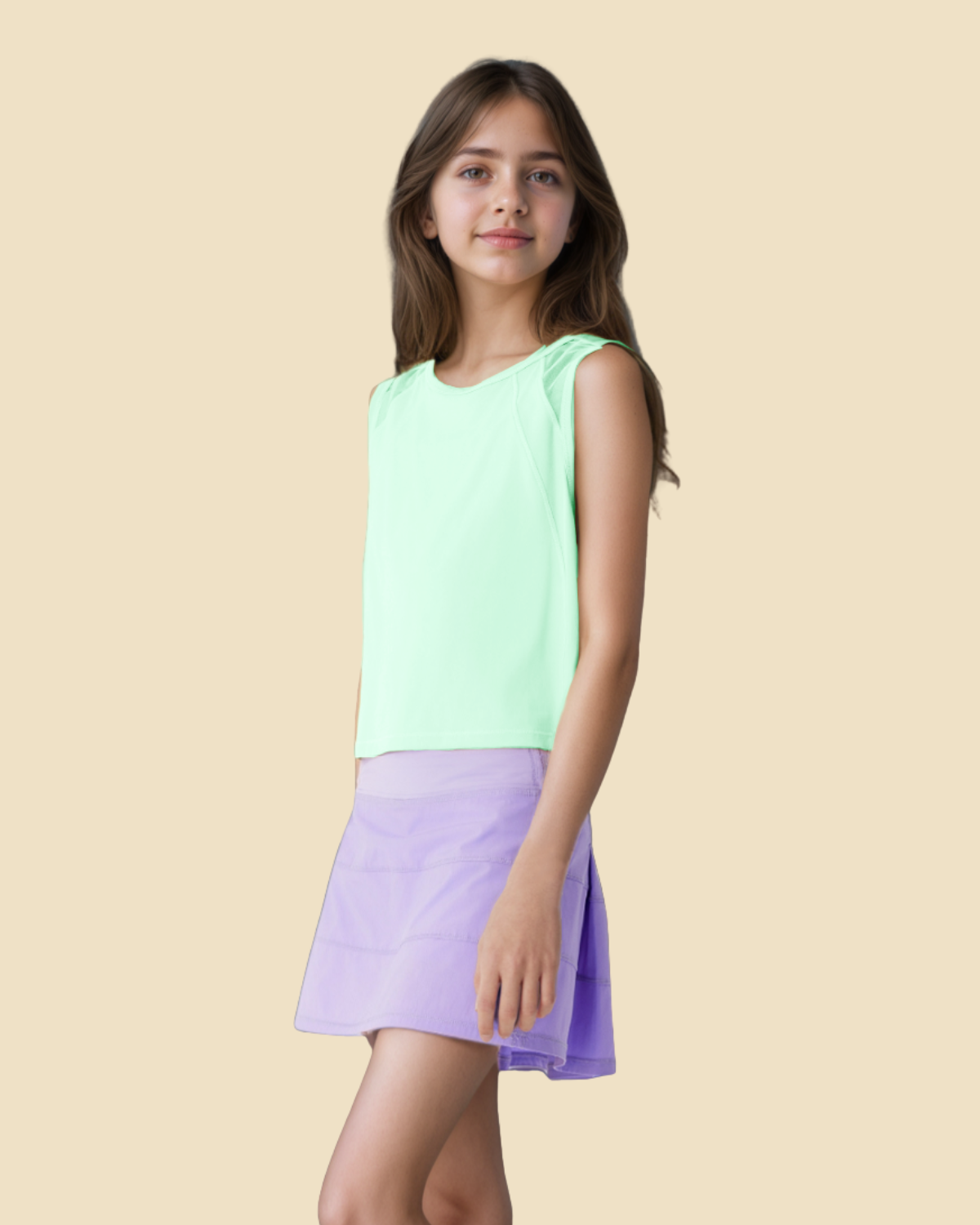 Active Mesh Back Tank Top