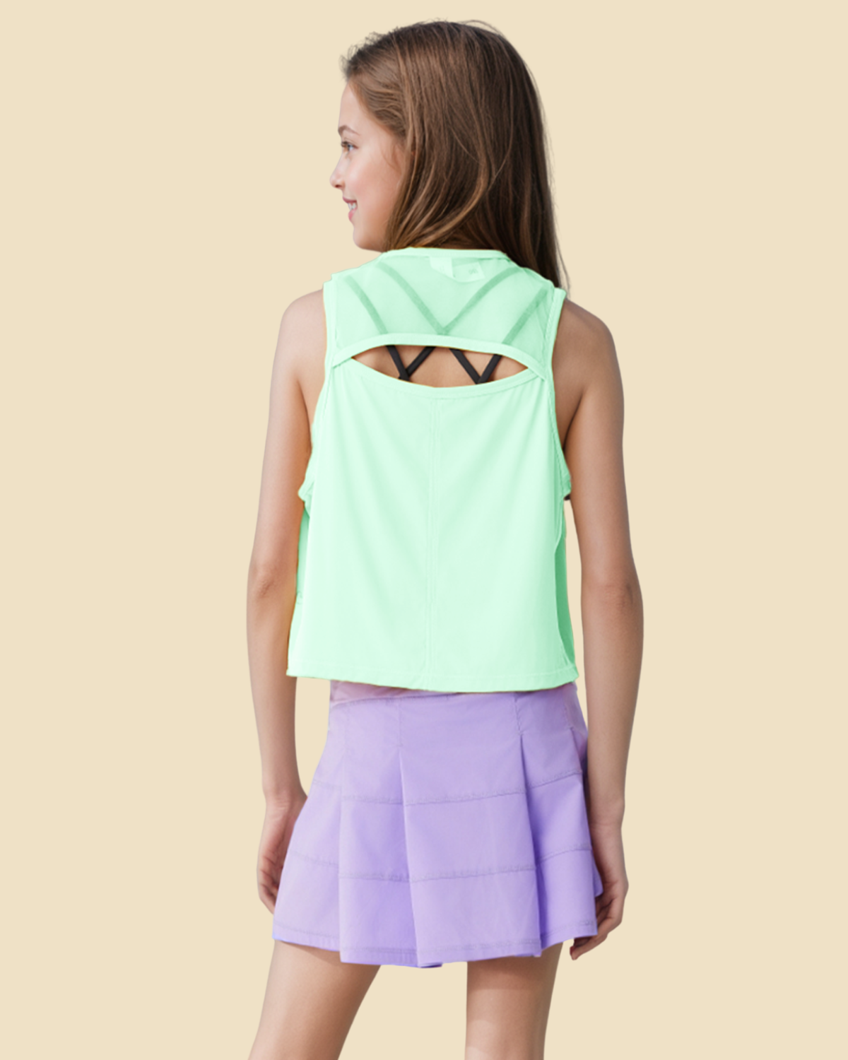 Active Mesh Back Tank Top