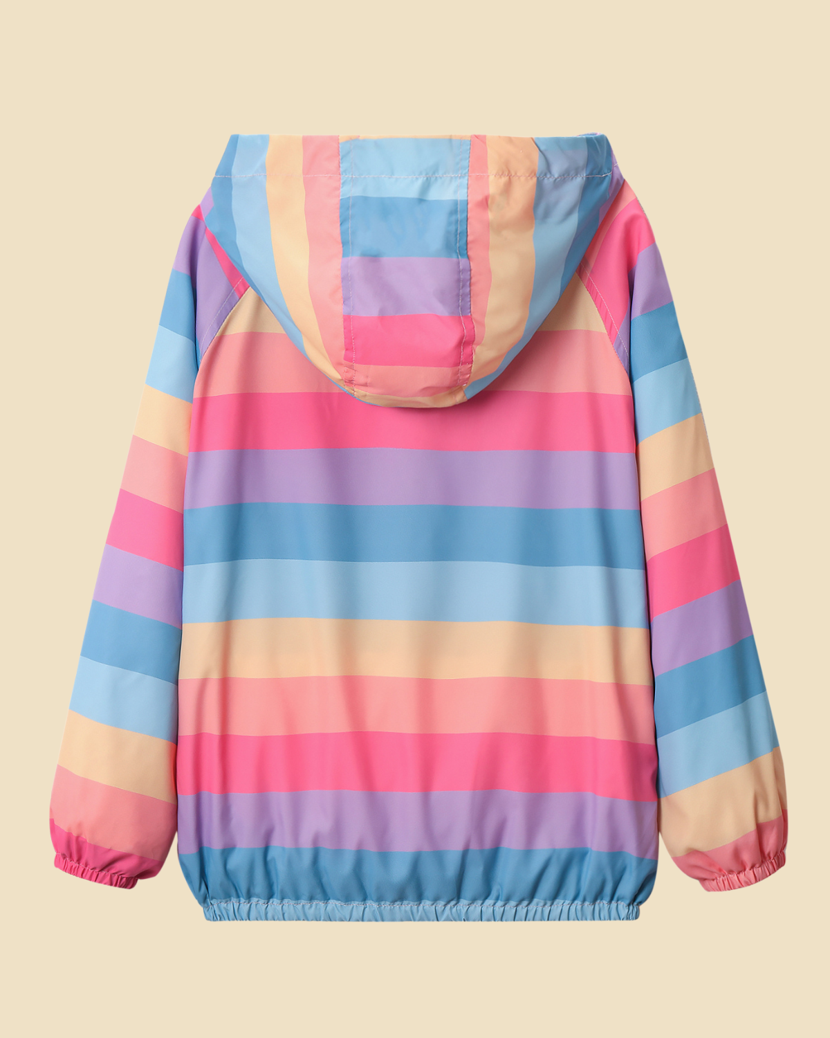 Lightweight Rainbow Striped Jacket Multi