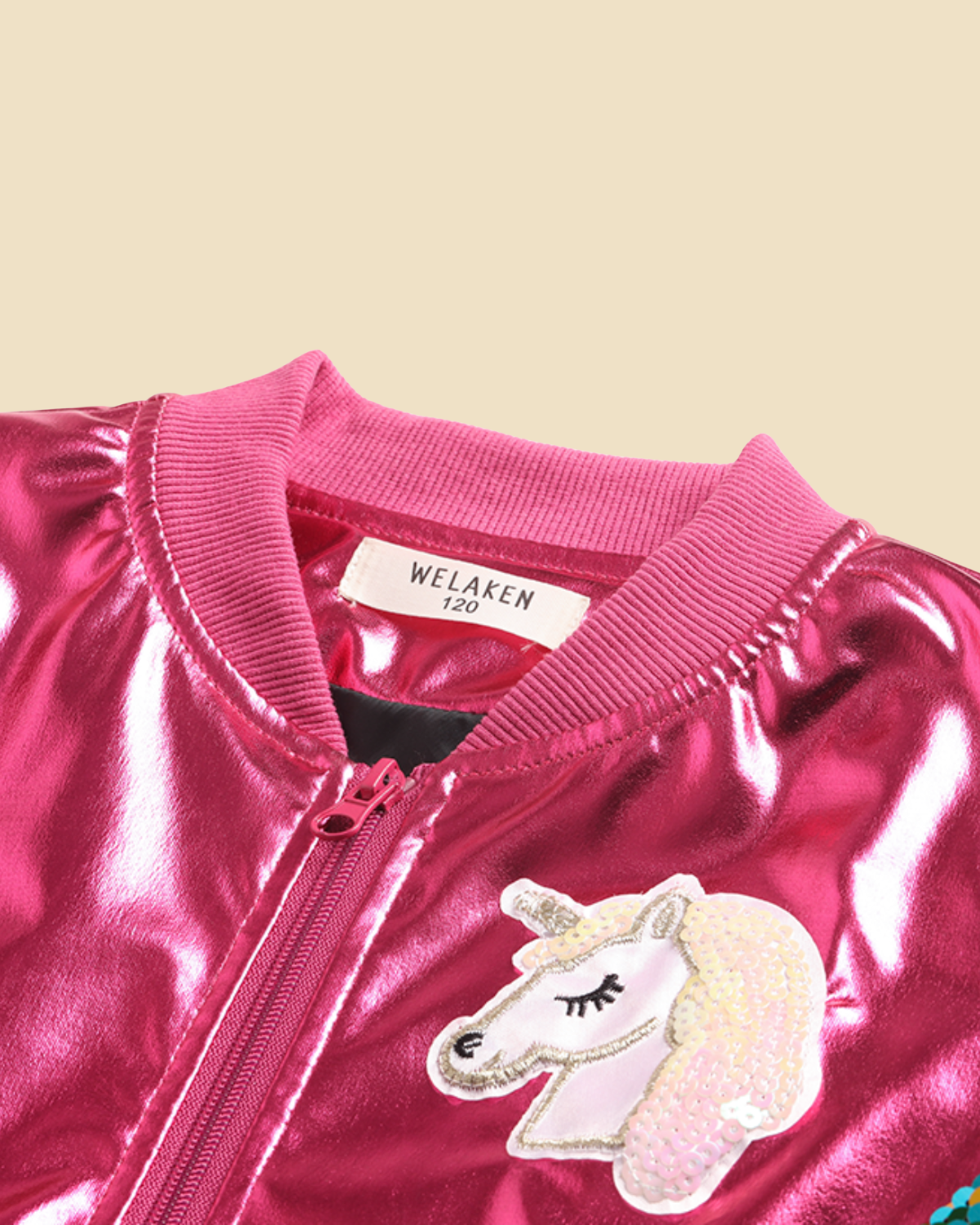 Unicorn Sequin Bomber Jacket