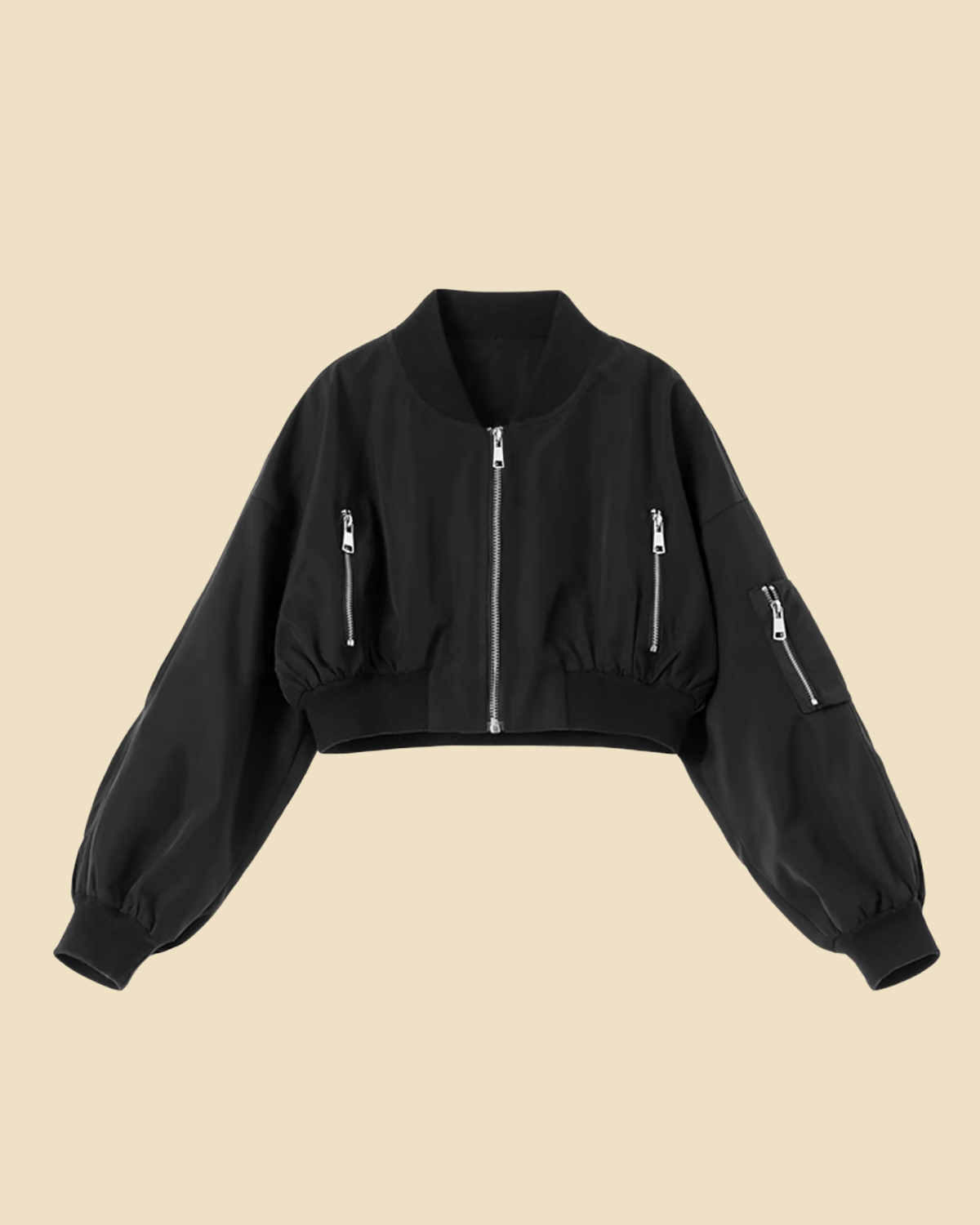 Fly High: Girls' Lightweight Multi-Pocket Bomber Jacket