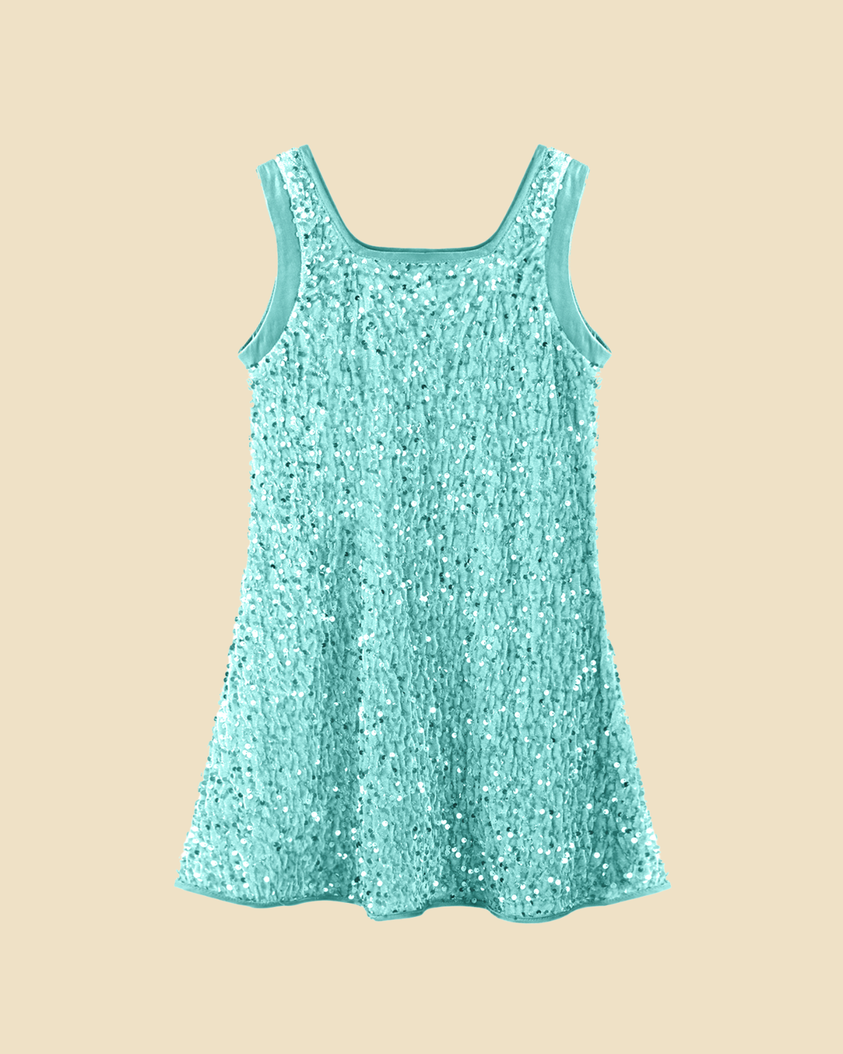 Girls Sequin Sleeveless Dress