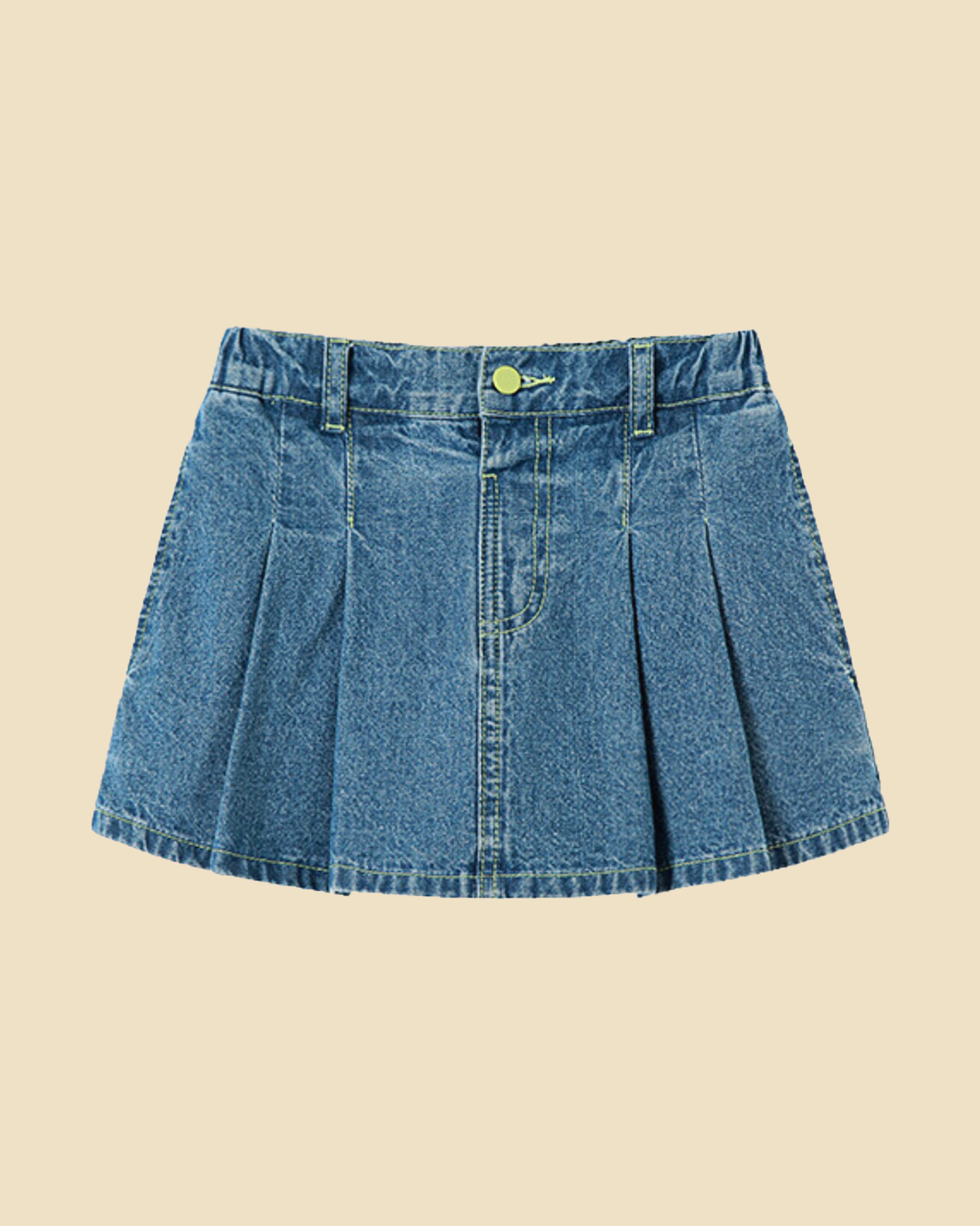 Denim Darling: Girls' Playful Denim Mini Skirt