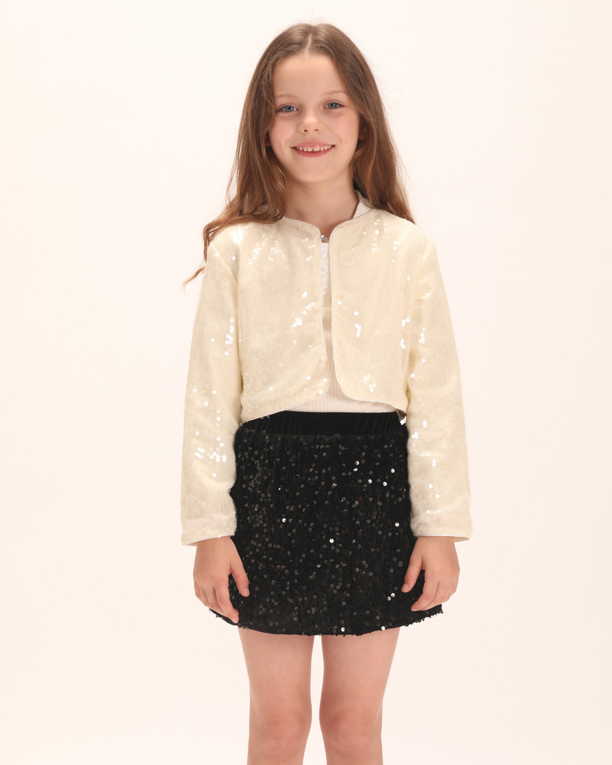 Girl's Sparkly Mini Pencil Skirts