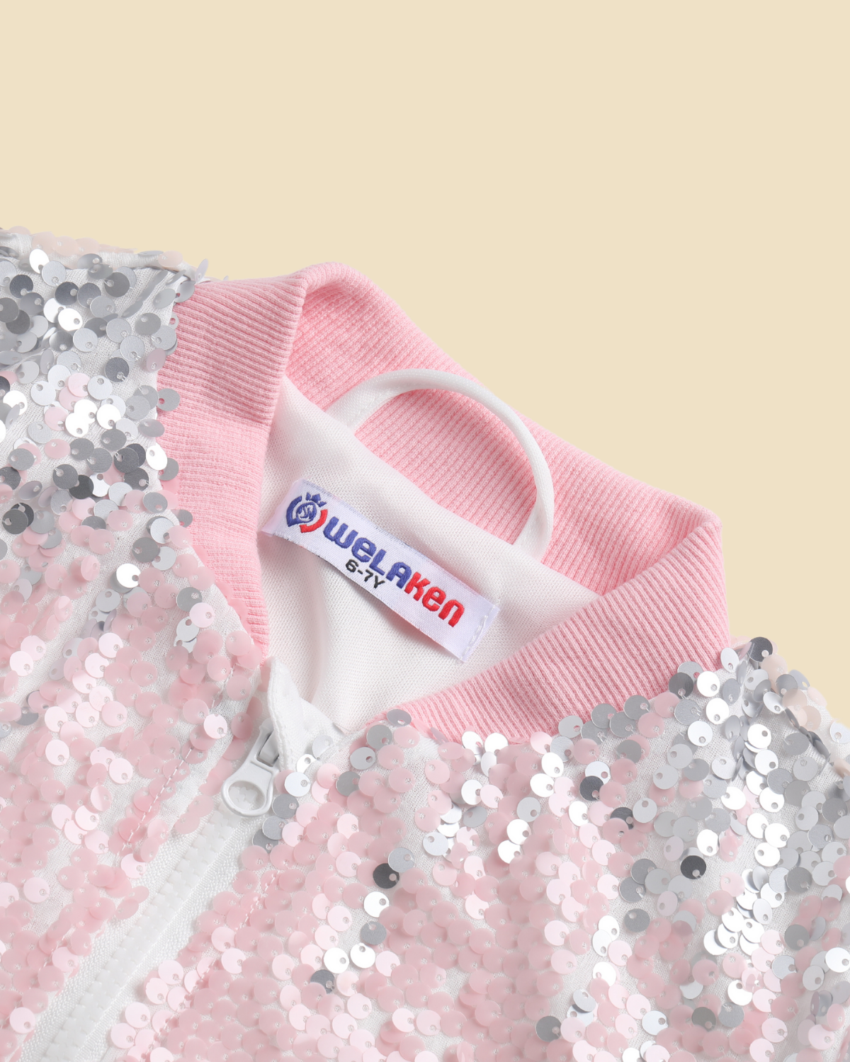 Glitter Galore: Girls' Lightweight Ombre Sequin Bomber Jacket