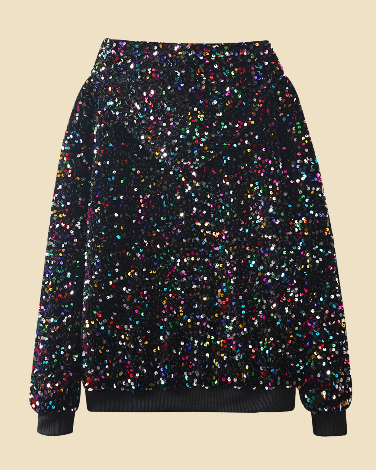 Sparkle & Shine: Girls' Sequin Sweatshirt with Pockets