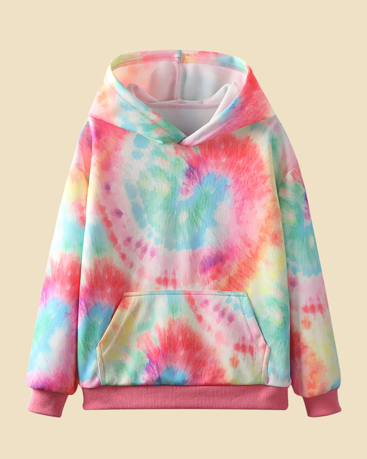 Twirls Tie Dye Girls Spiral Tie Dye Hoodie WELAKEN OFFICIAL