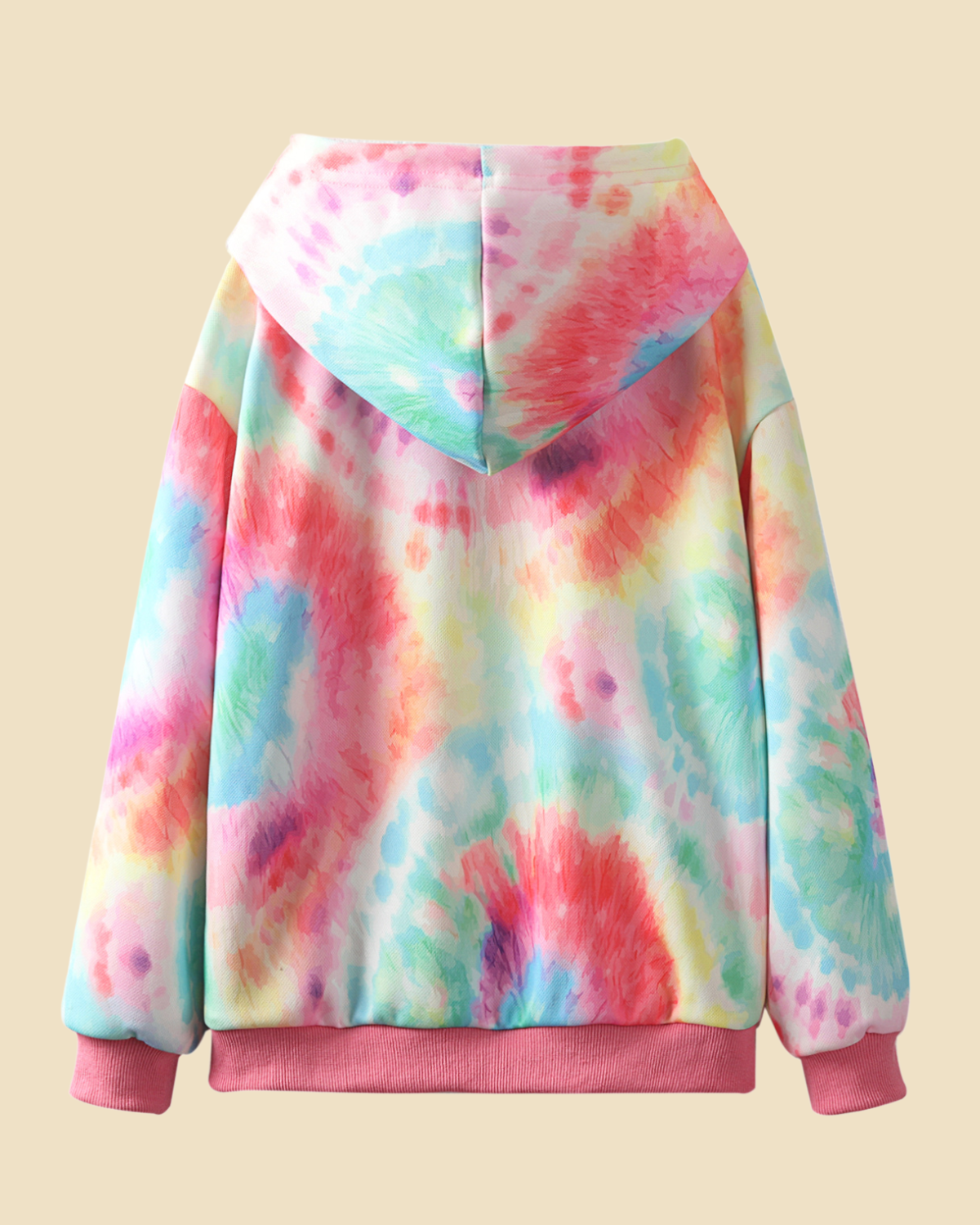 Twirls & Tie-Dye: Girls' Spiral Tie-Dye Hoodie