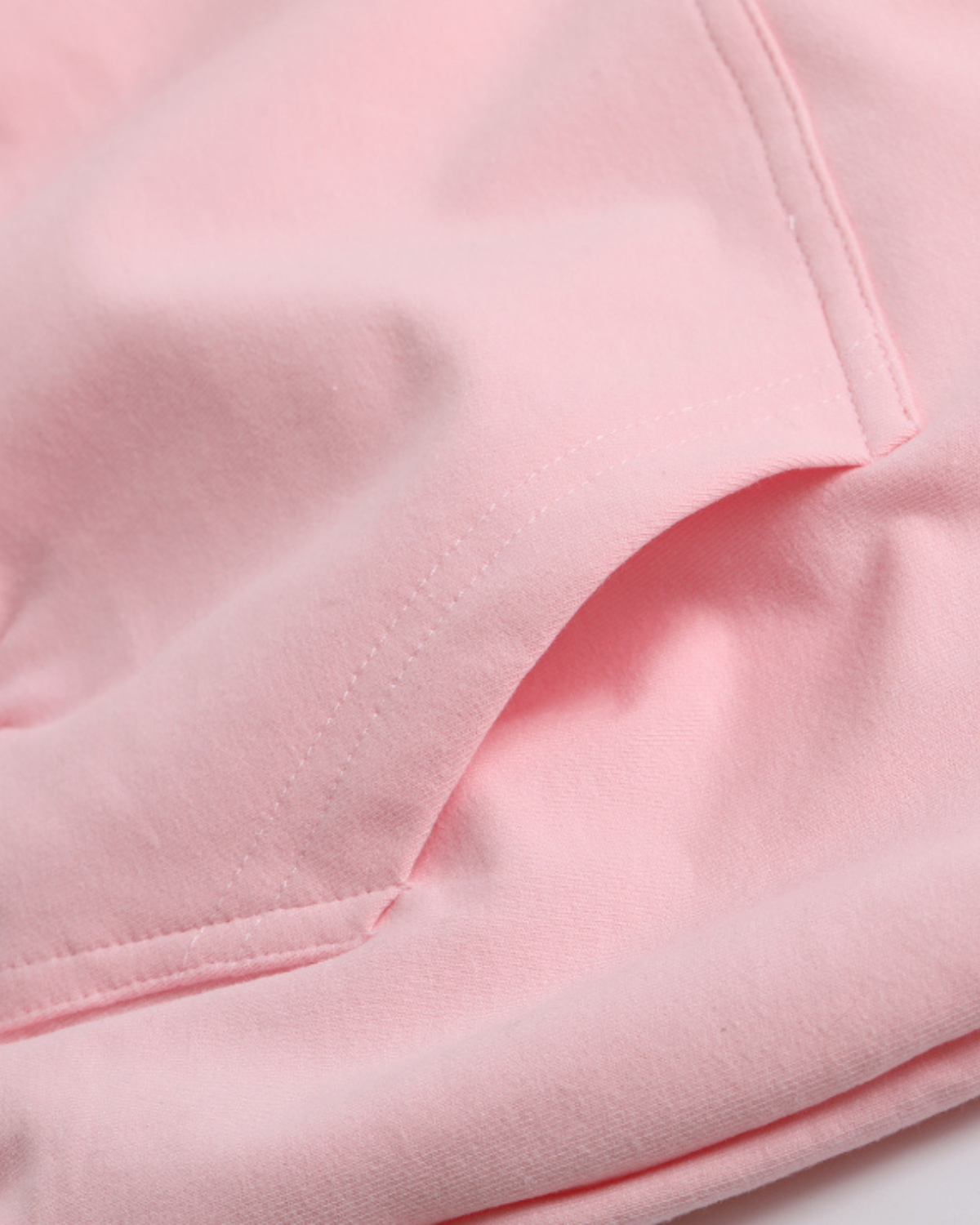 Heart Embroidered Patch Hooded Sweatshirt Pink