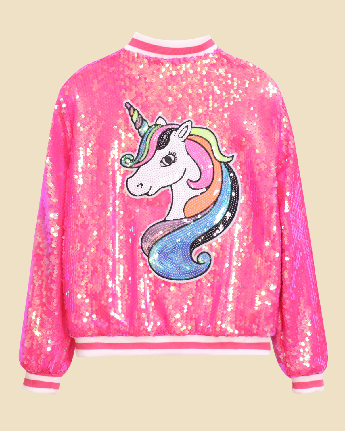 Sparkly Unicorn Sequin Jacket