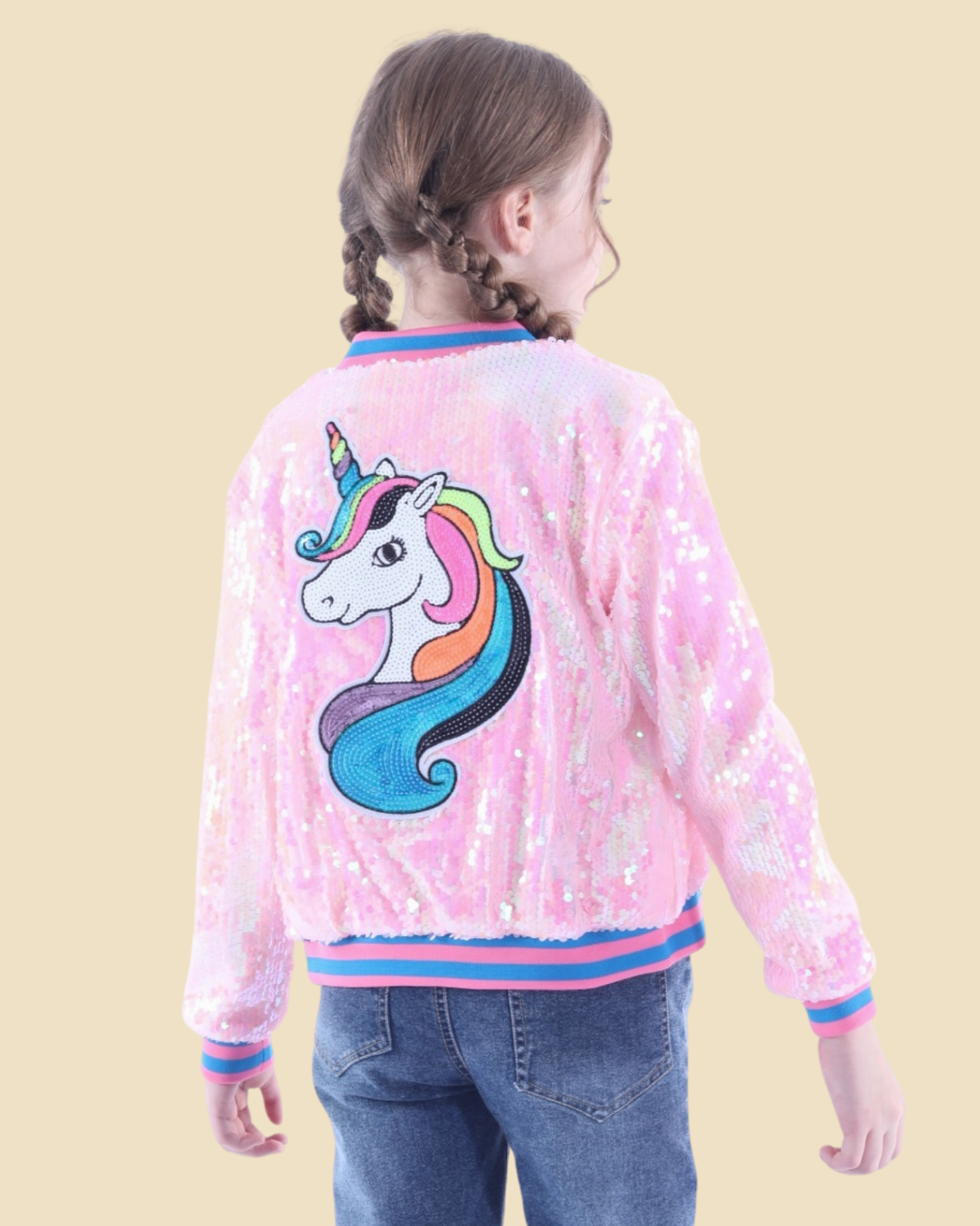 Sparkly Unicorn Sequin Jacket