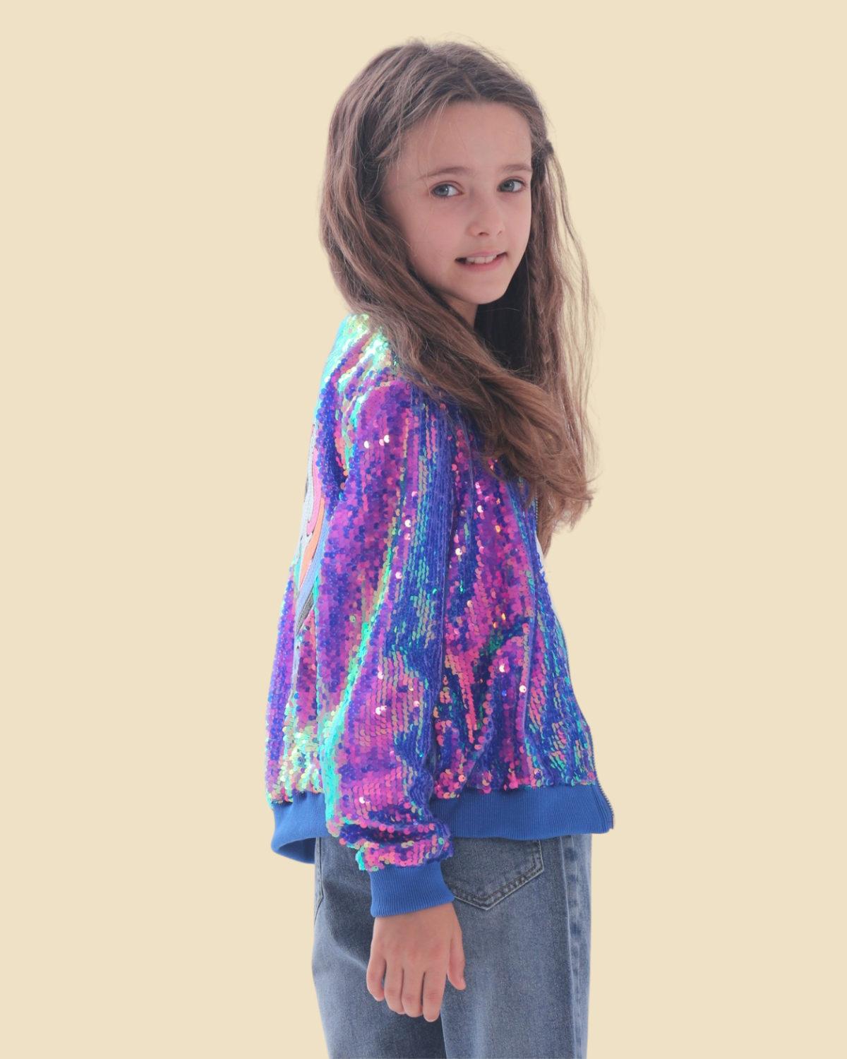 Sparkly Unicorn Sequin Jacket