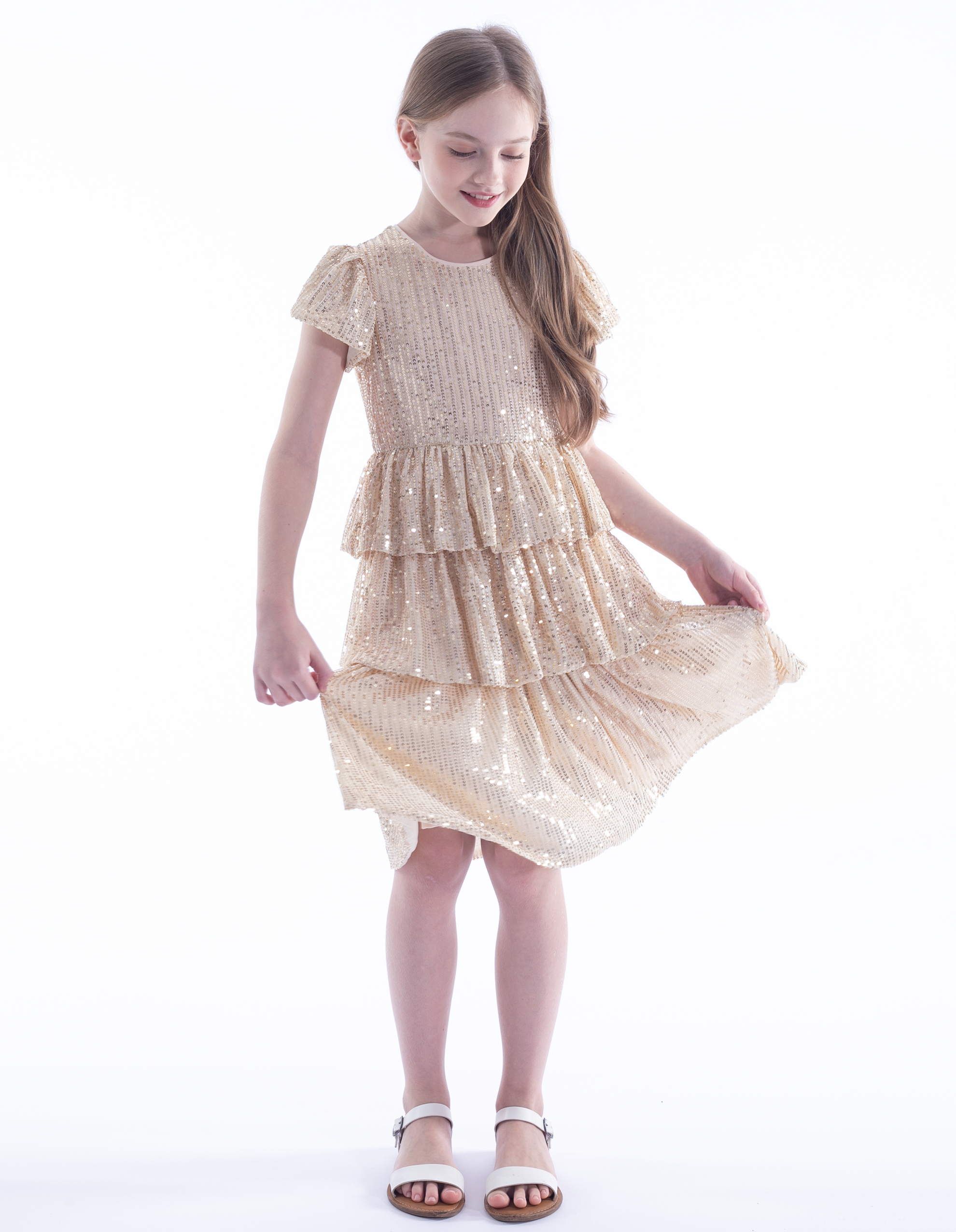 Girls Sequin Party Dress