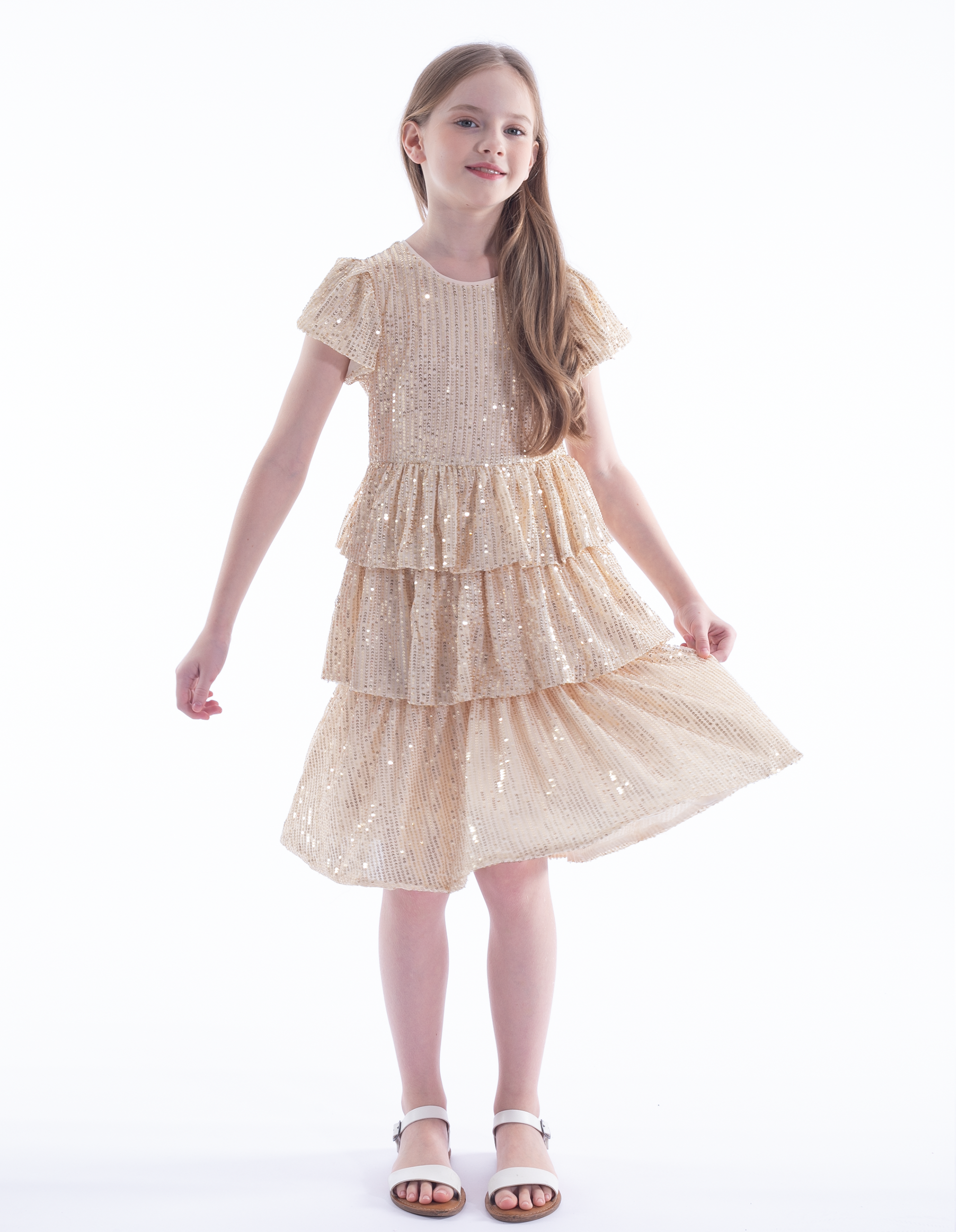 Girls Sequin Party Dress