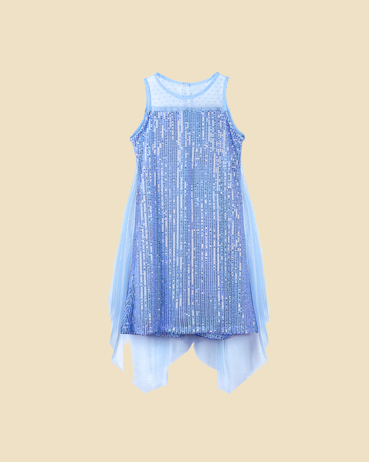 Girl Sequin Party Mesh Dress