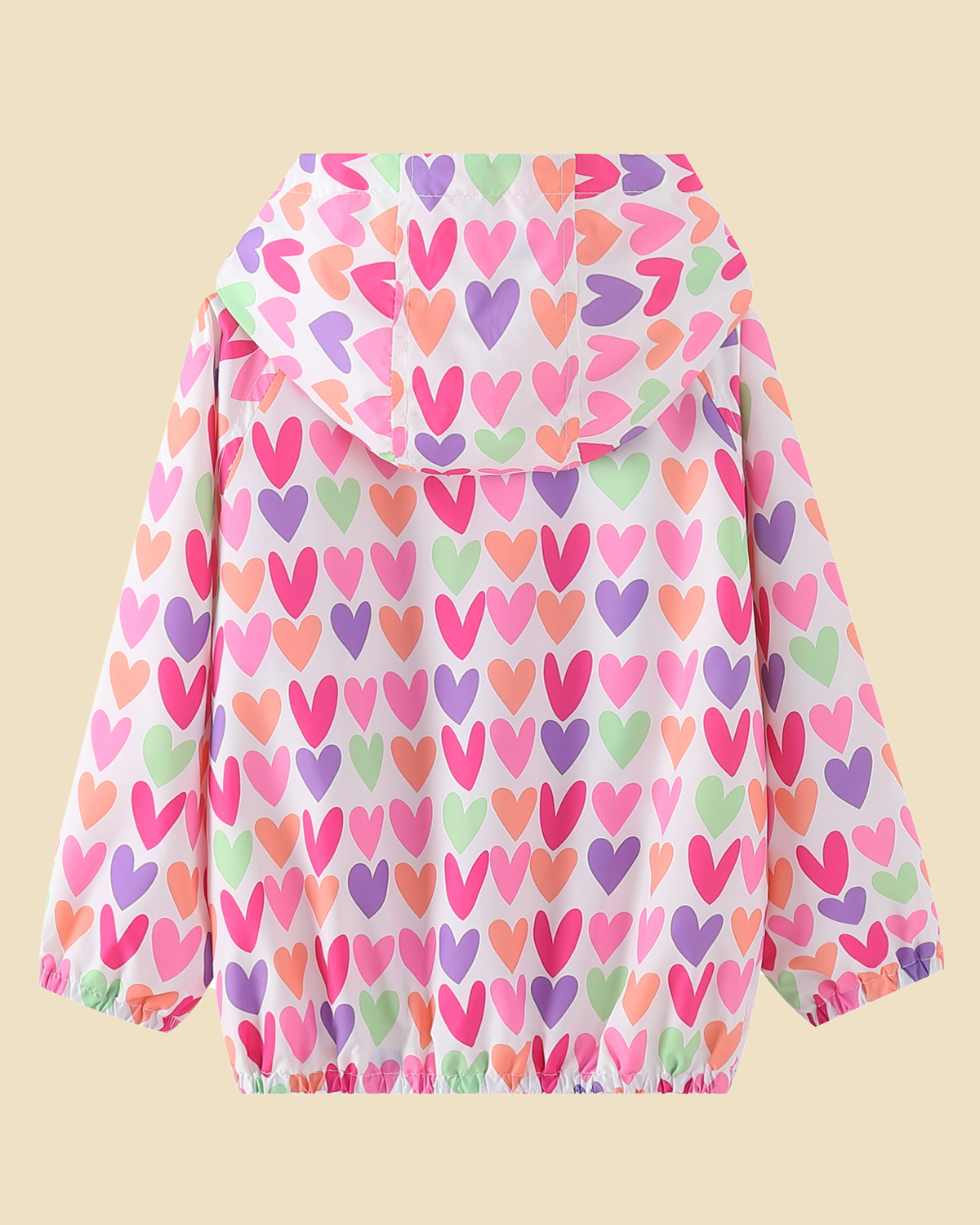 Adventure-Ready: Girls' Lightweight Water-Resistant Hooded Jacket
