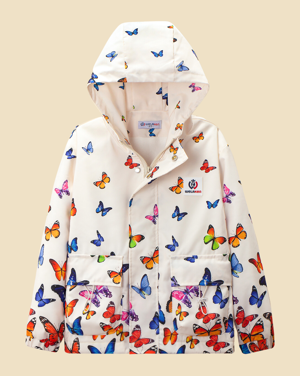 Girls' Butterfly Fleece Jacket