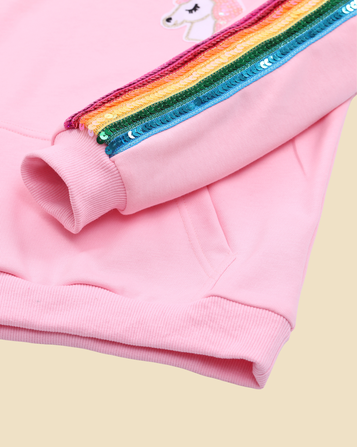Unicorn Rainbow Sequin Hoodie