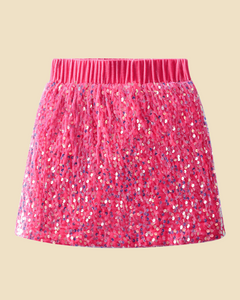 Girl's Sparkly Mini Pencil Skirts