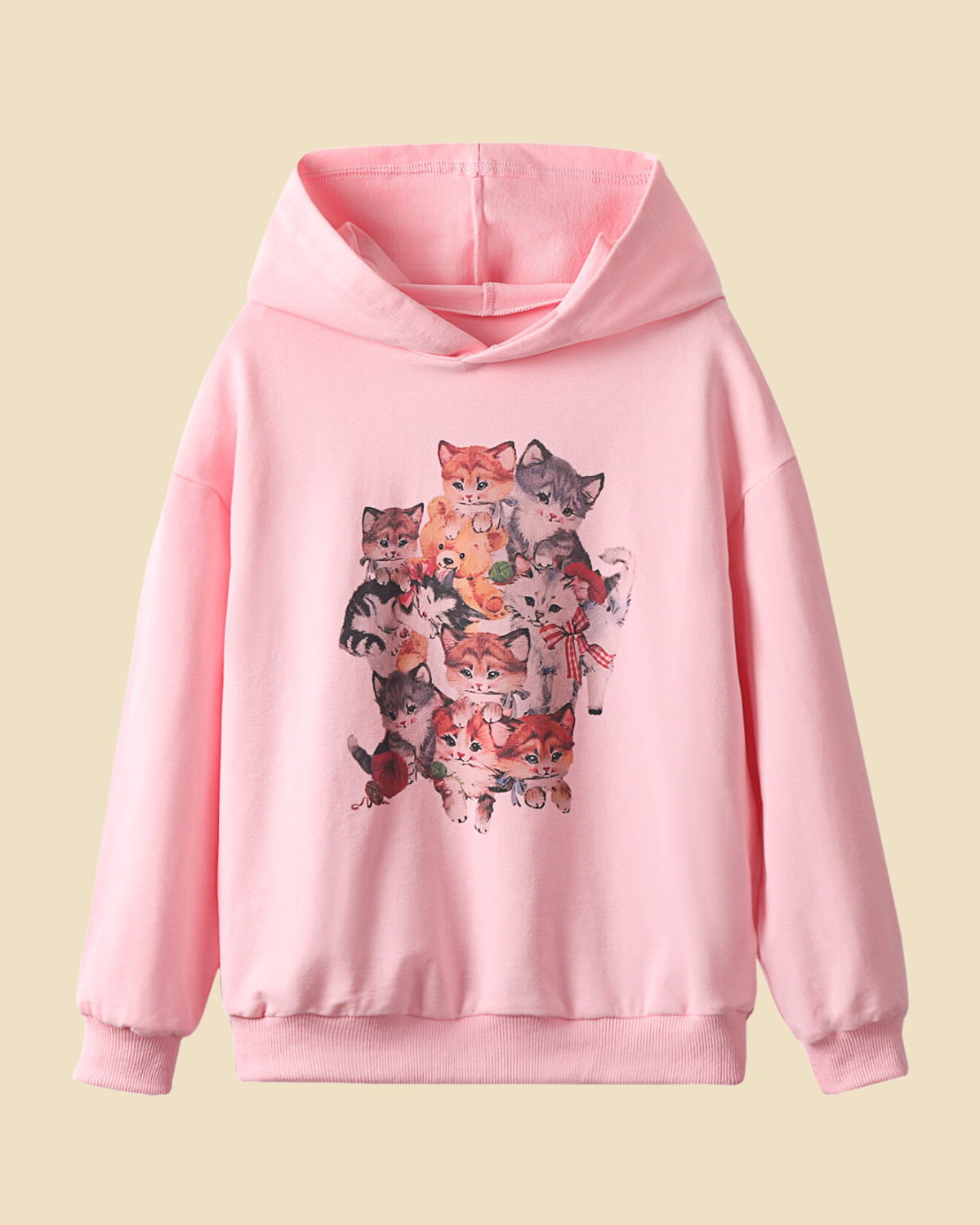 Animal Print Hooded Sweatshirt