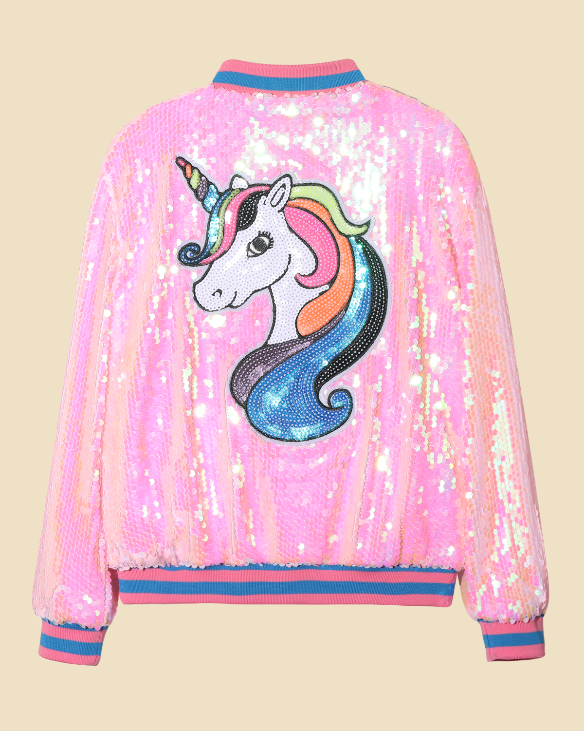 Sparkly Unicorn Sequin Jacket