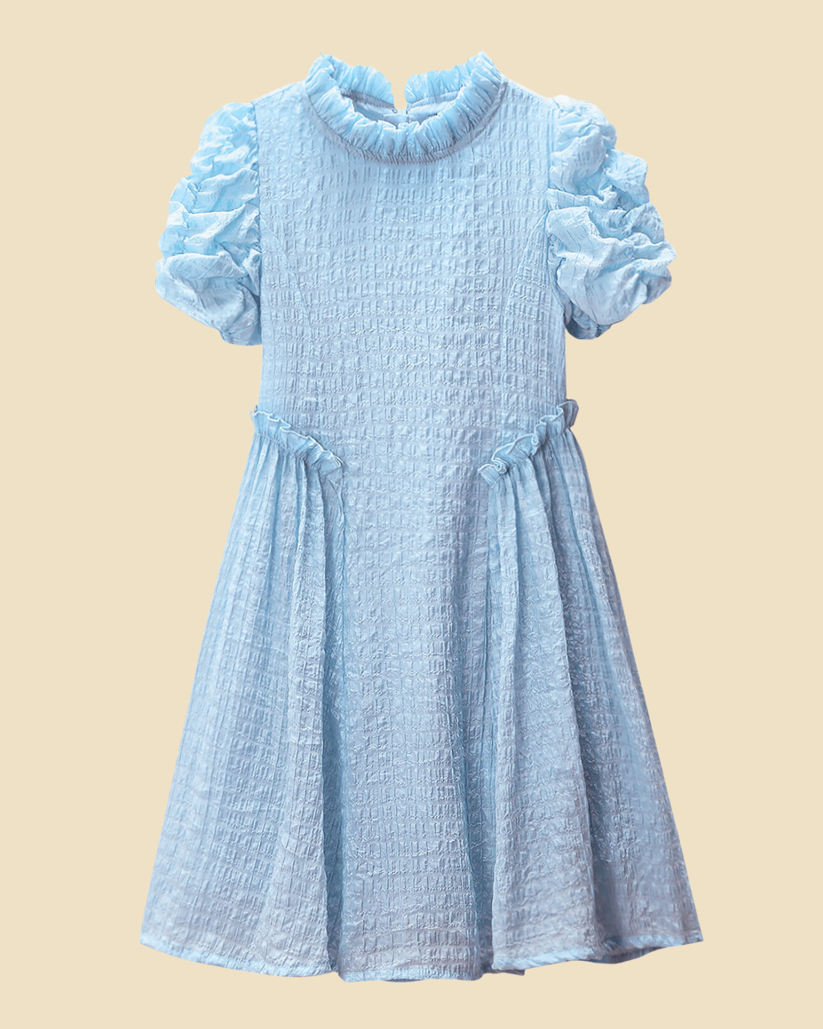 Whimsical Wonder: Girls' Lightweight Ruffle Dress