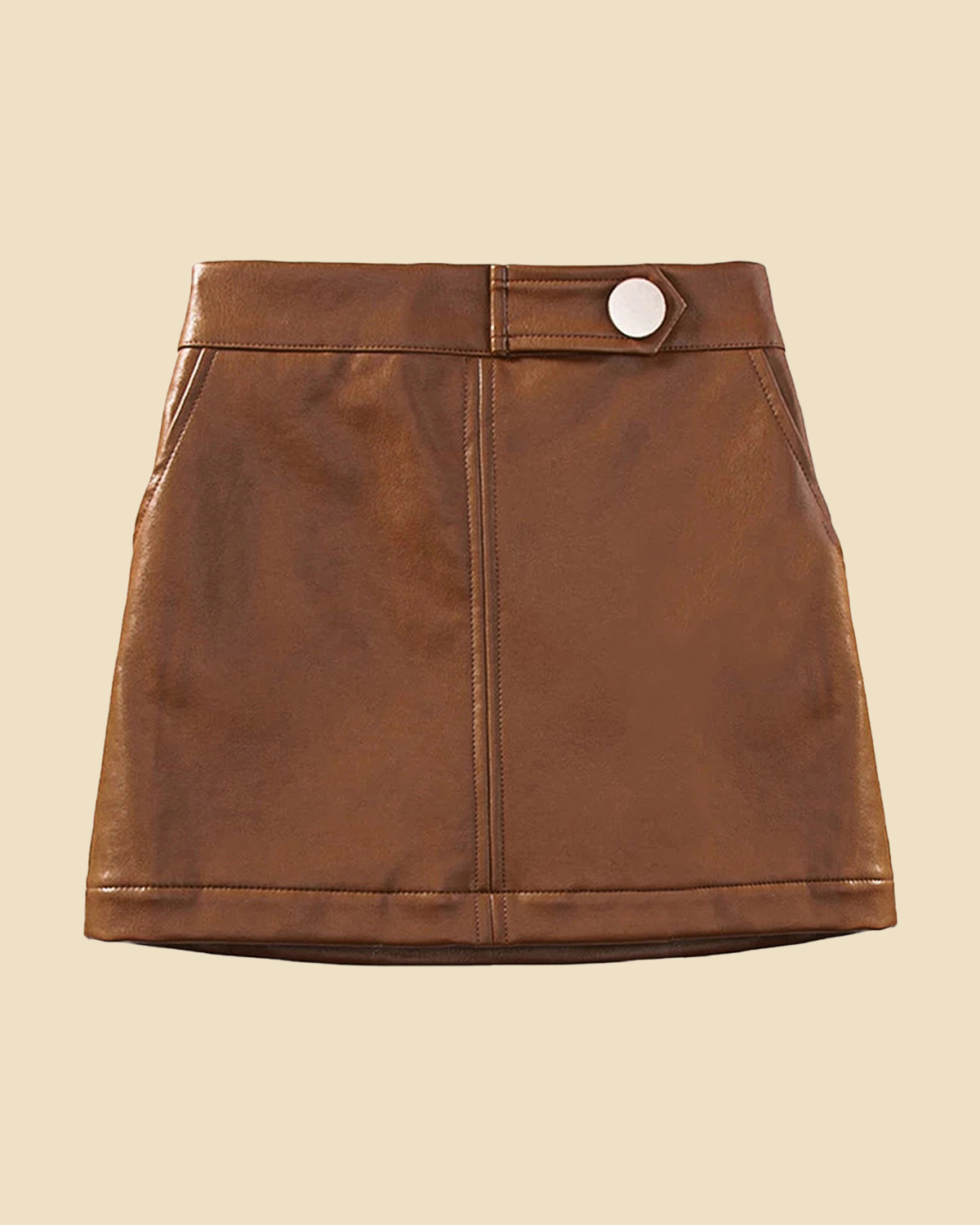 Sassy Chic: Girls' Faux Leather Short Skirt