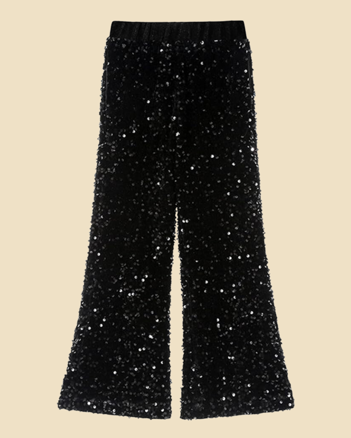 Twinkle and Twirl: Girls Velvet Sparkle Sequin Pants