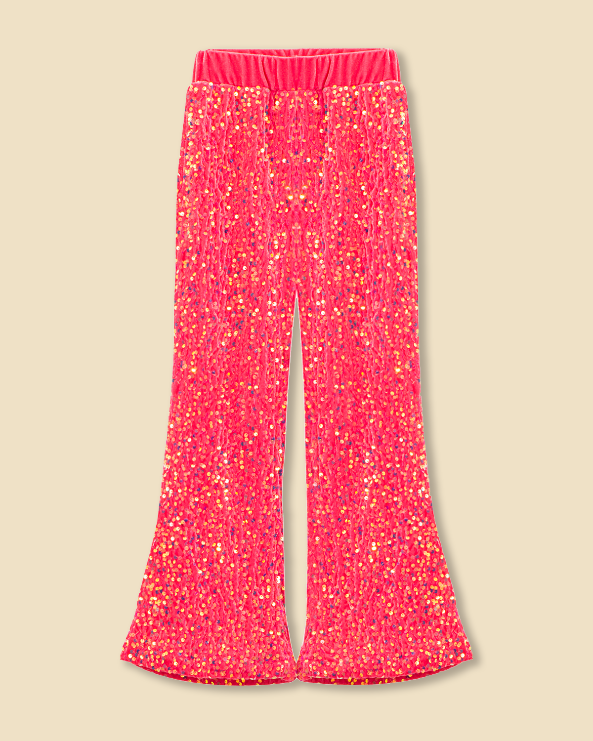 Twinkle and Twirl: Girls Velvet Sparkle Sequin Pants