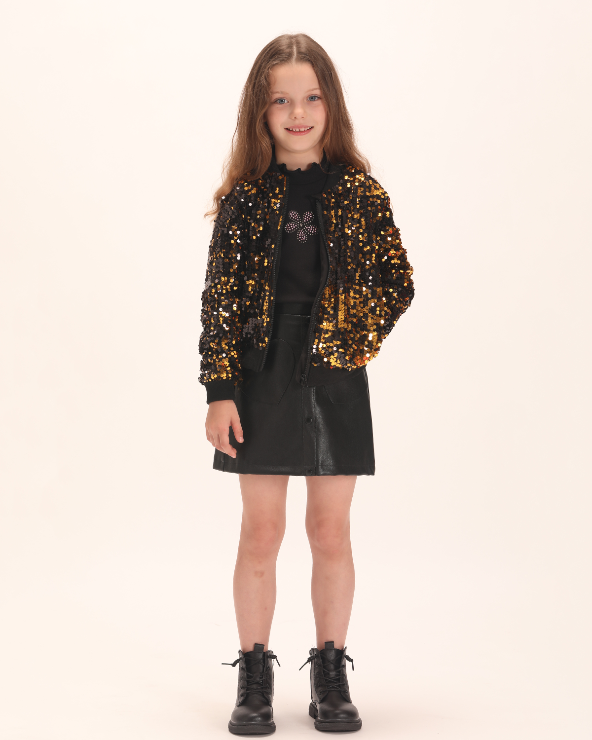 Girls black hotsell sequin jacket